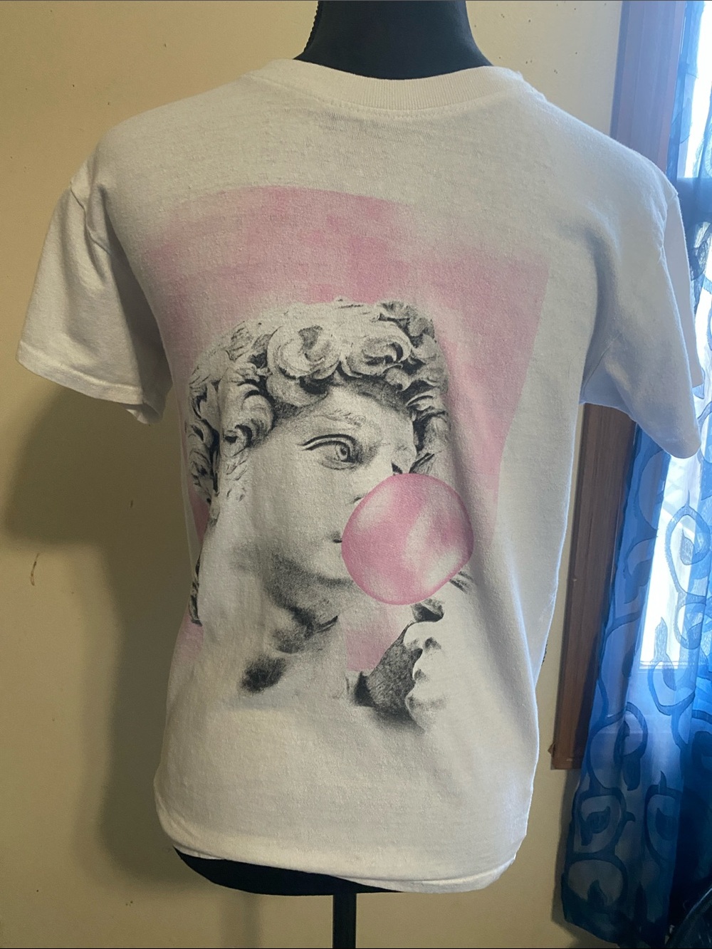 Aesthetic Statue of David Bubblegum Graphic Tee Sz Small